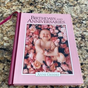 Anne Geddes hard cover book of birthdays, Anniversaries and more reminders